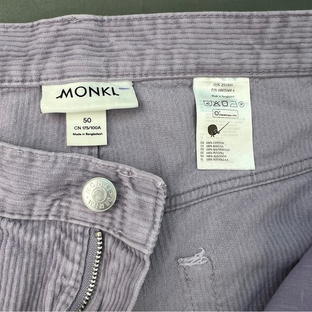 Monki Purple Corduroy Men Pants
